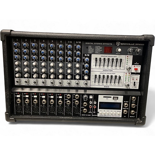 Used Rockville RPM109 Powered Mixer