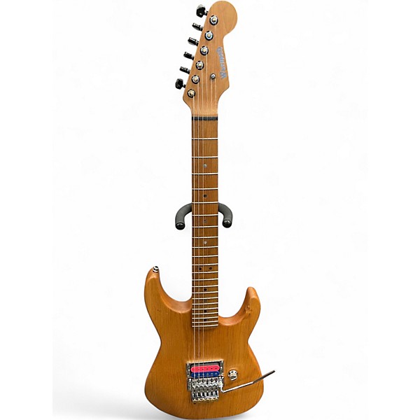 Used Warmoth partscaster Antique Natural Solid Body Electric Guitar