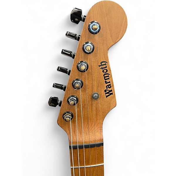Used Warmoth partscaster Antique Natural Solid Body Electric Guitar