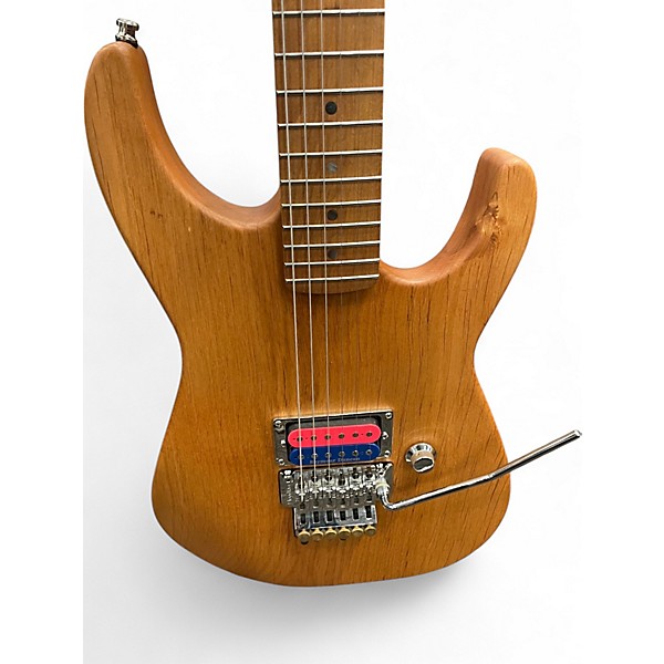 Used Warmoth partscaster Antique Natural Solid Body Electric Guitar