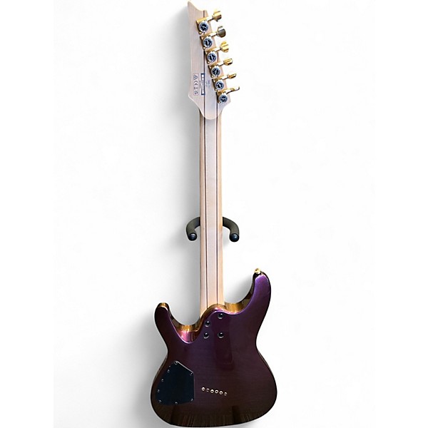 Used Ibanez SML721 Purple Solid Body Electric Guitar