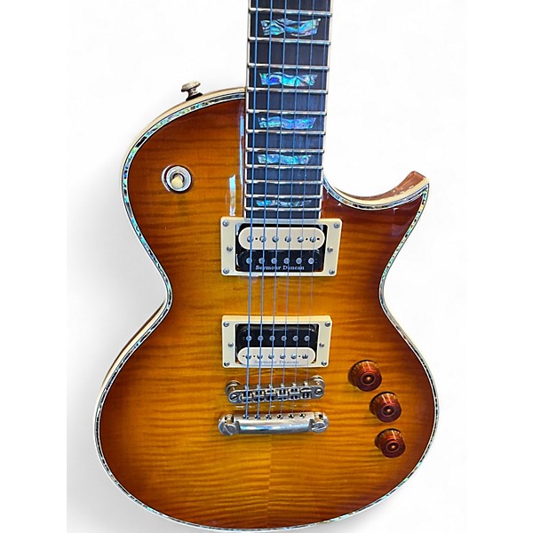 Used ESP LTD EC1000 Deluxe Honey Burst Solid Body Electric Guitar