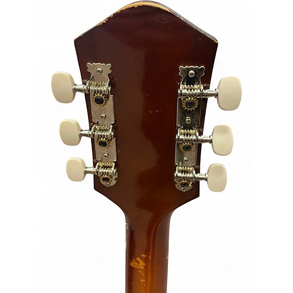 Vintage 1968 Harmony H64 2 Color Sunburst Hollow Body Electric Guitar