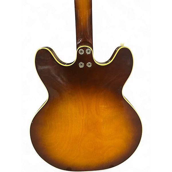 Vintage 1968 Harmony H64 2 Color Sunburst Hollow Body Electric Guitar