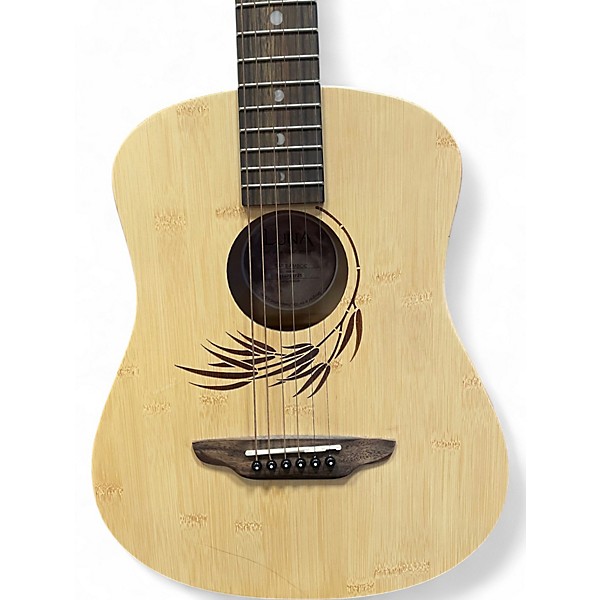 Used Luna Safari Bamboo 3/4 Natural Acoustic Guitar