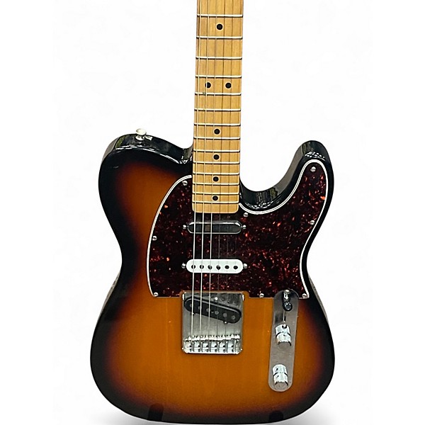 Used Fender DELUXE MIM TELECASTER 3 Tone Sunburst Solid Body Electric Guitar