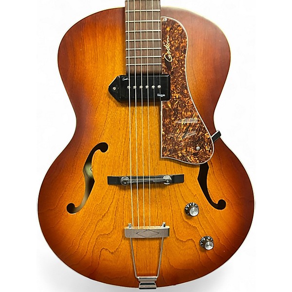 Used Godin 5th Avenue Kingpin P90 2 Color Sunburst Hollow Body Electric Guitar