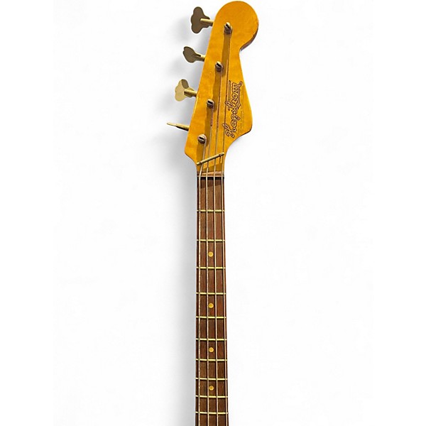 Used 1960s Hagstrom H-II B White Electric Bass Guitar