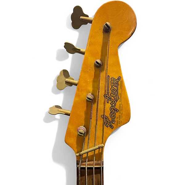 Used 1960s Hagstrom H-II B White Electric Bass Guitar