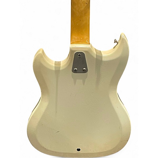 Used 1960s Hagstrom H-II B White Electric Bass Guitar