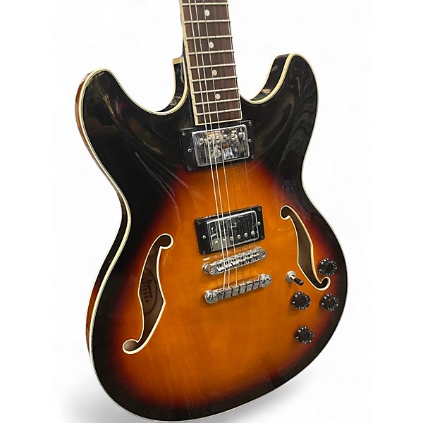 Used Ibanez AS73 Artcore 3 Color Sunburst Hollow Body Electric Guitar