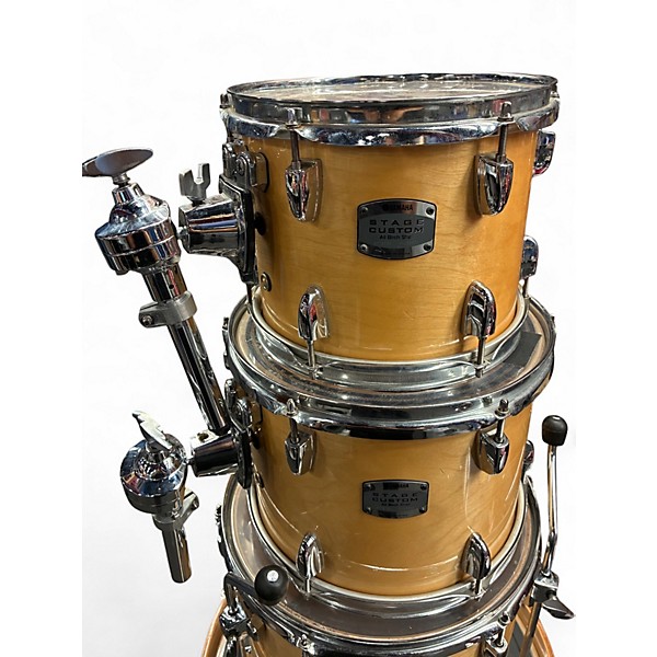 Used Yamaha 5 Piece Stage Custom Natural Drum Kit