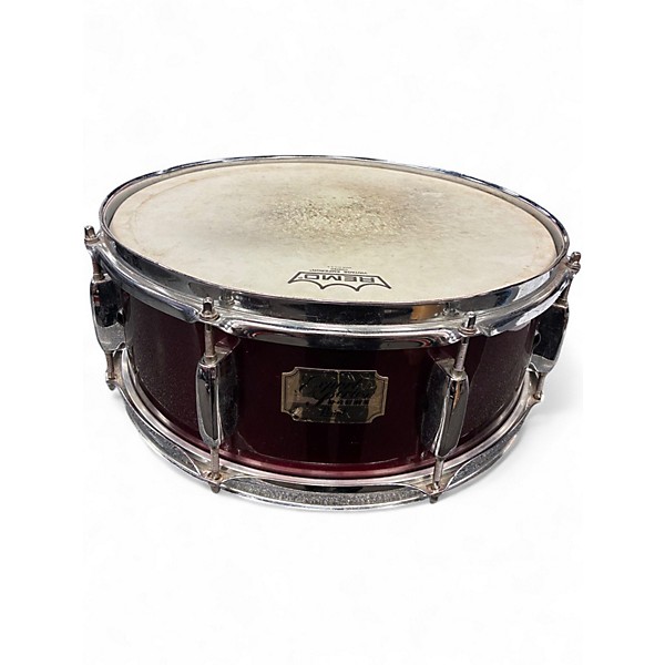 Used Pearl 5 Piece Export Maroon Drum Kit