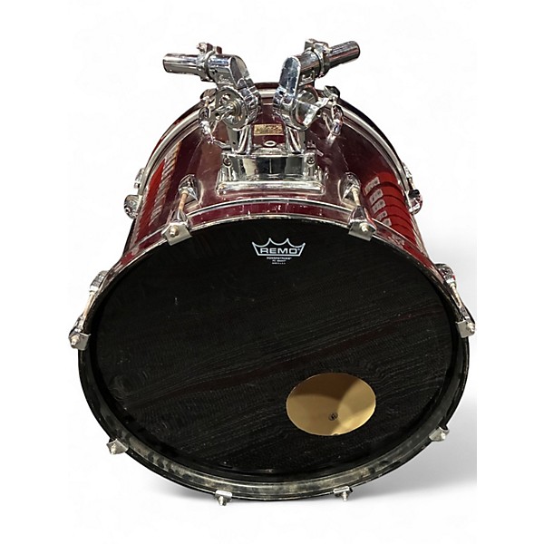 Used Pearl 5 Piece Export Maroon Drum Kit