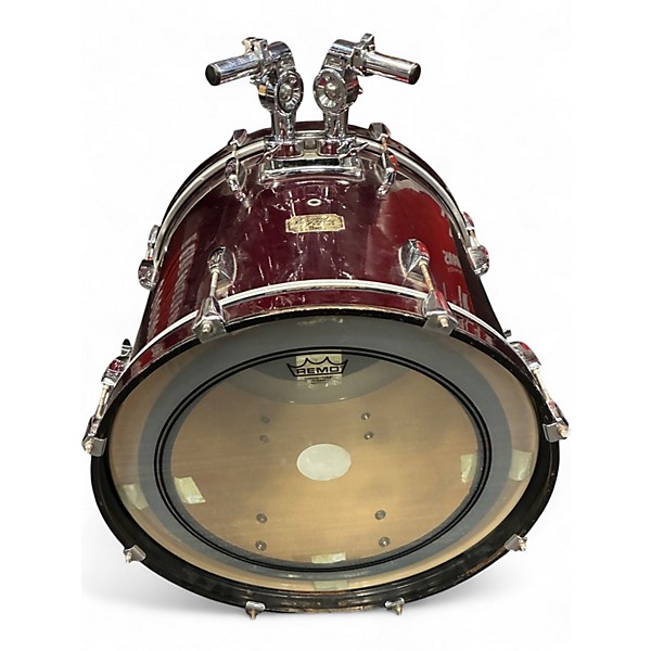 Used Pearl 5 Piece Export Maroon Drum Kit