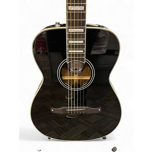 Used Fender Malibu Vintage Black Acoustic Electric Guitar