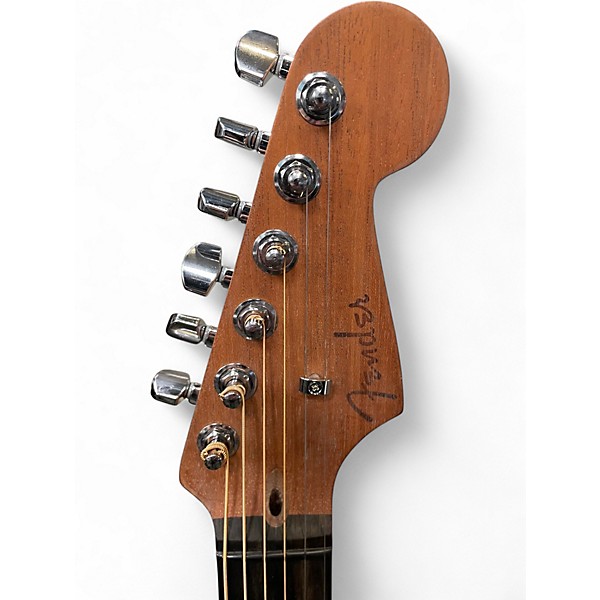Used Fender ACOUSTASONIC JAZZMASTER Mahogany Acoustic Electric Guitar