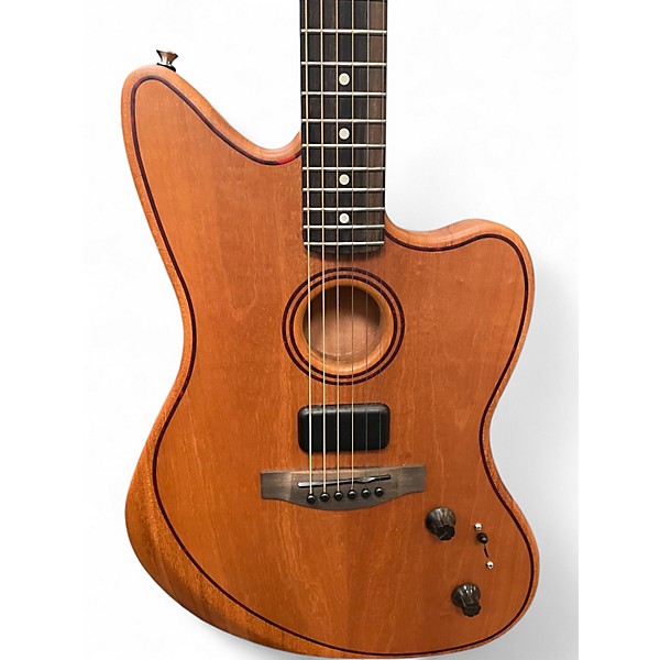 Used Fender ACOUSTASONIC JAZZMASTER Mahogany Acoustic Electric Guitar