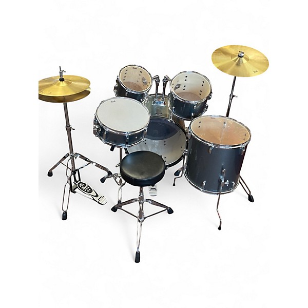 Used Pearl 5 Piece ROADSHOW Charcoal Drum Kit