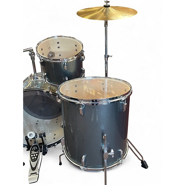 Used Pearl 5 Piece ROADSHOW Charcoal Drum Kit