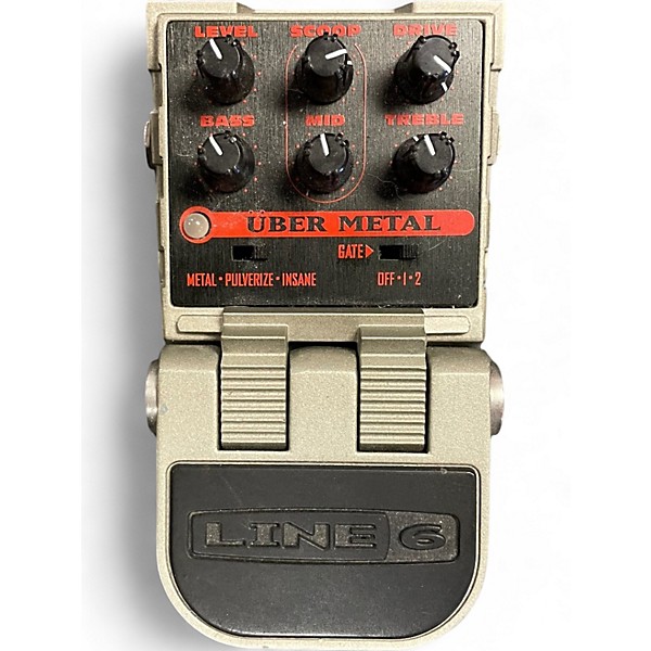 Used Line 6 Tonecore Uber Metal Heavy Distortion Effect Pedal