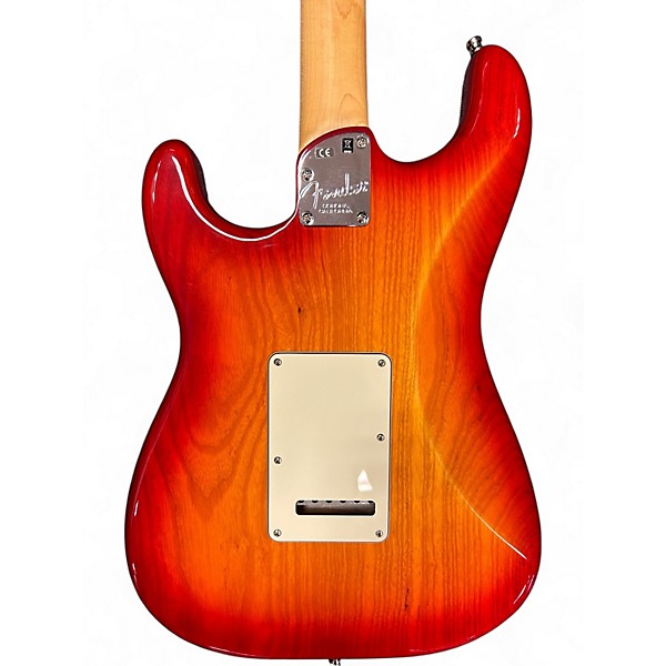 Used Fender American Elite Stratocaster 3 Color Sunburst Solid Body Electric Guitar