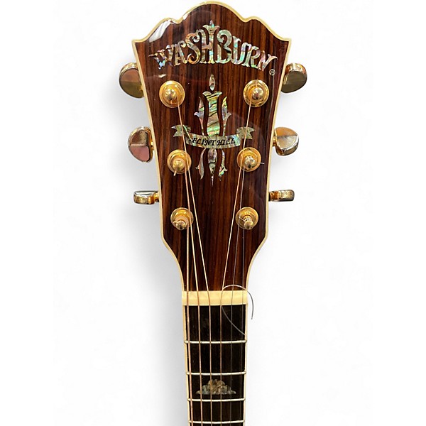 Used Washburn wd54sw Natural Acoustic Guitar