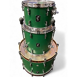Used SONOR 3 Piece SQ1 Green Drum Kit