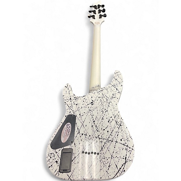 Used Schecter Guitar Research C-1 INK BOMB Arctic White Solid Body Electric Guitar