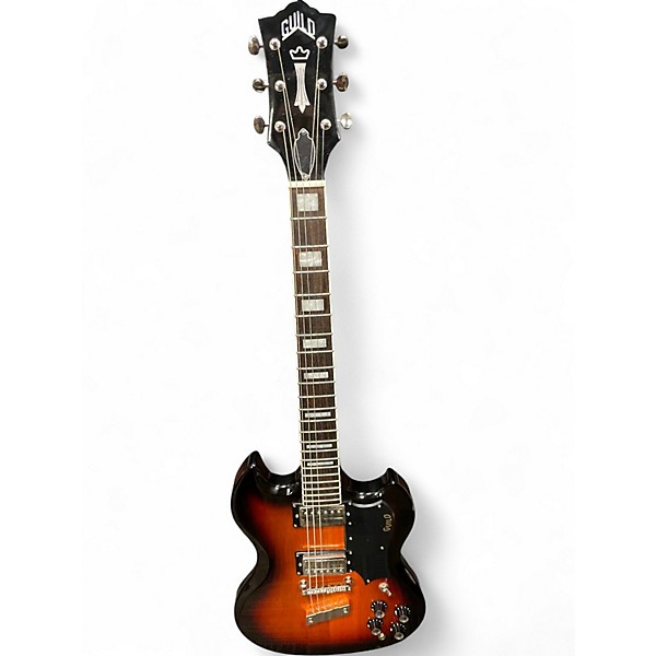 Used Guild POLARA DELUXE 2 Color Sunburst Solid Body Electric Guitar
