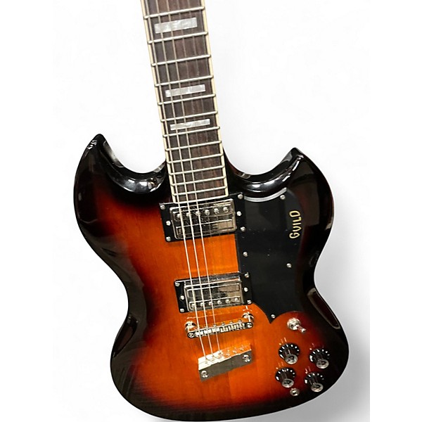 Used Guild POLARA DELUXE 2 Color Sunburst Solid Body Electric Guitar