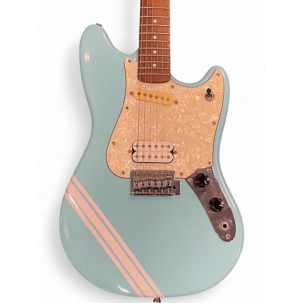 Used Squier Cyclone Daphne Blue Solid Body Electric Guitar