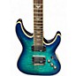 Used Schecter Guitar Research Omen Extreme 6 Blue Solid Body Electric Guitar
