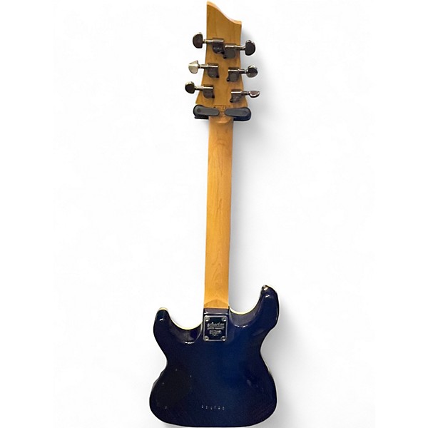 Used Schecter Guitar Research Omen Extreme 6 Blue Solid Body Electric Guitar