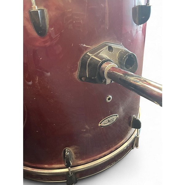 Used SPL 7 Piece 7 Piece Metallic Red Drum Kit
