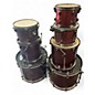 Used SPL 7 Piece 7 Piece Metallic Red Drum Kit