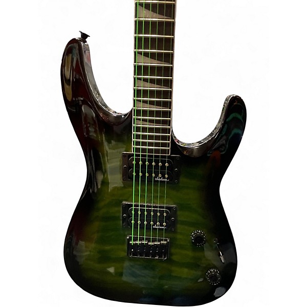 Used Jackson DINKY ARCHTOP JS32Q DKA HT Green Solid Body Electric Guitar