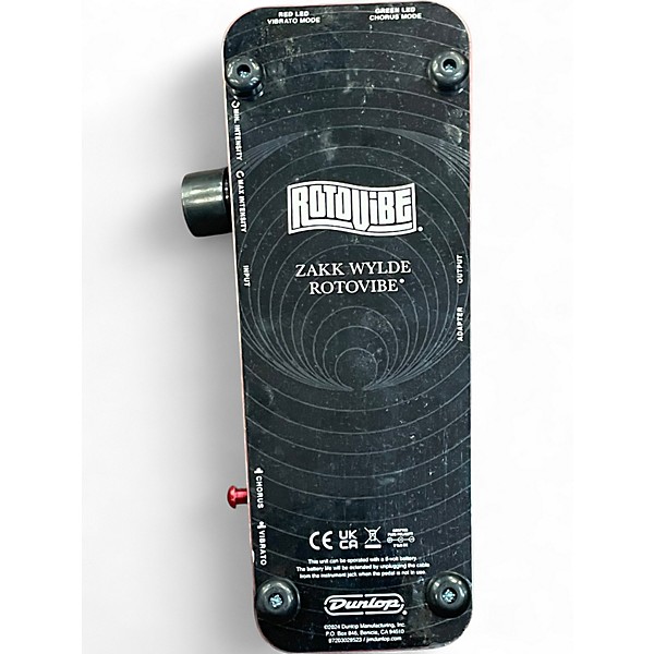 Used Dunlop Zakk Wylde Signature Rotovibe Effect Pedal