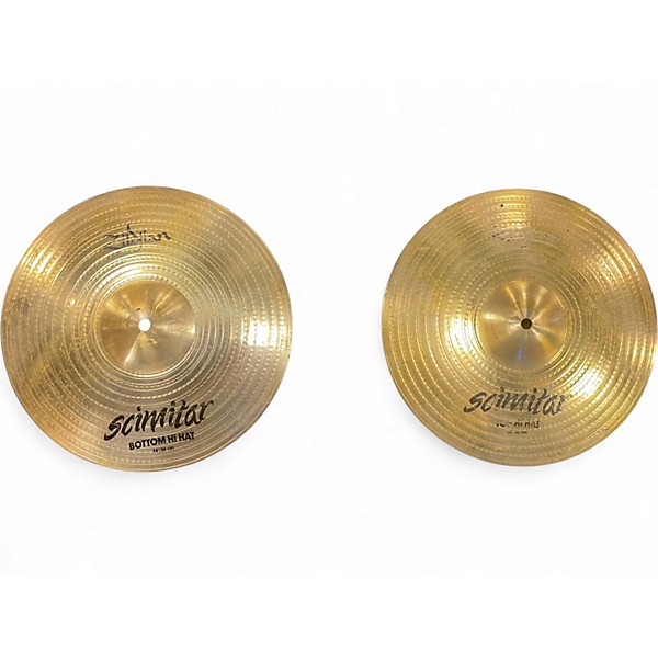 Used Zildjian 14in Scimitar Hi Hat Pair Cymbal