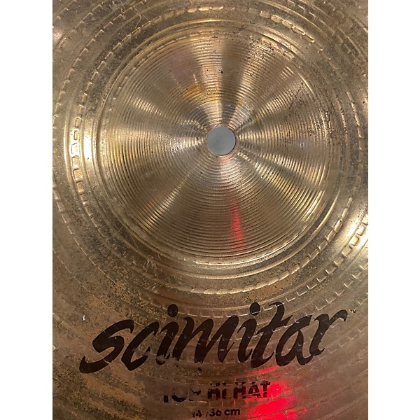 Used Zildjian 14in Scimitar Hi Hat Pair Cymbal