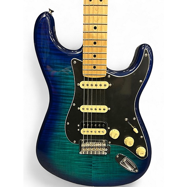 Used Fender Player II Stratocaster HSS Blue Burst Solid Body Electric Guitar