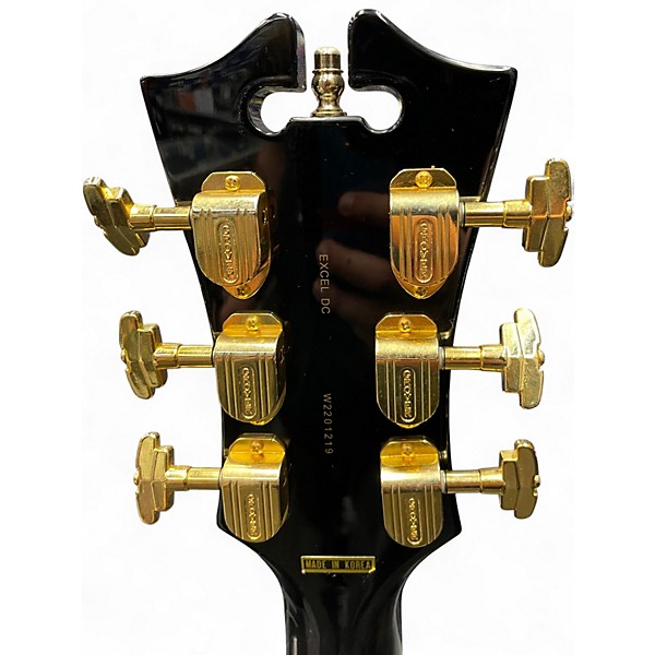 Used D'Angelico Excel DC Trans Black Hollow Body Electric Guitar