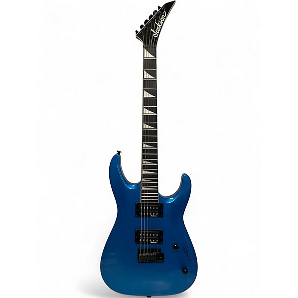 Used Jackson JS22 Dinky Ice Blue Metallic Solid Body Electric Guitar
