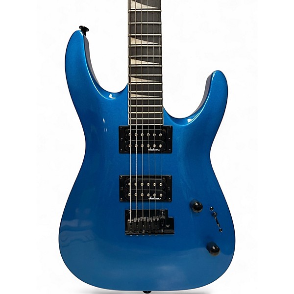 Used Jackson JS22 Dinky Ice Blue Metallic Solid Body Electric Guitar