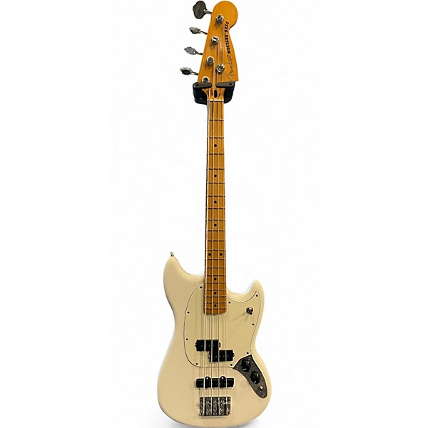 Used 2025 Fender PLAYER 2 MUSTANG BASS PJ Polar White Electric Bass Guitar