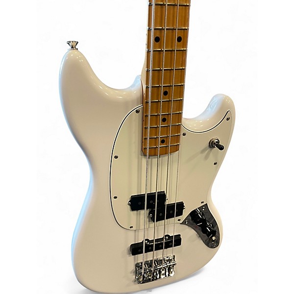 Used 2025 Fender PLAYER 2 MUSTANG BASS PJ Polar White Electric Bass Guitar