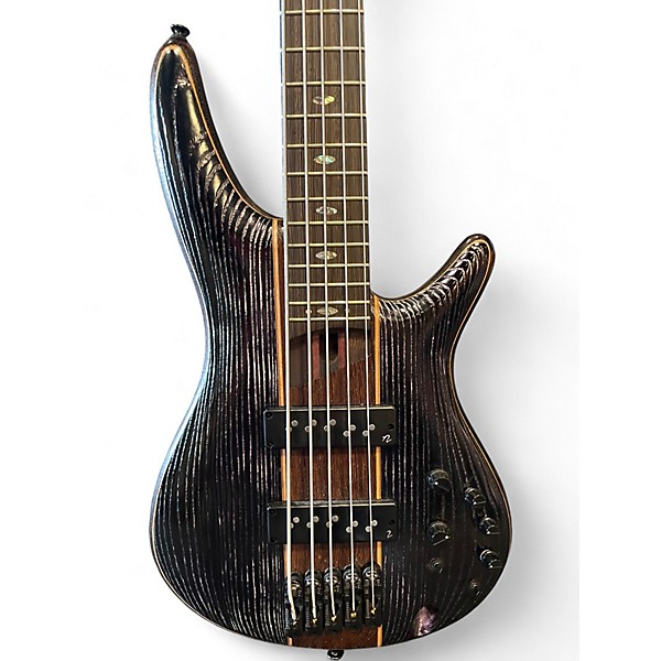 Used Ibanez SR1305SB Trans Black Electric Bass Guitar