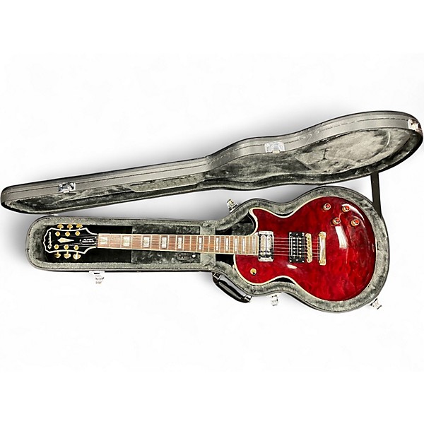 Used Epiphone Les Paul Custom GX Prophecy Black Cherry Solid Body Electric Guitar