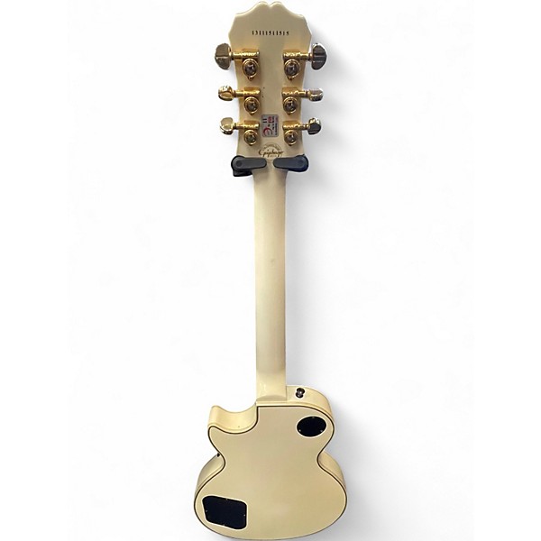 Used 2014 Epiphone Les Paul Custom Pro Cream Solid Body Electric Guitar