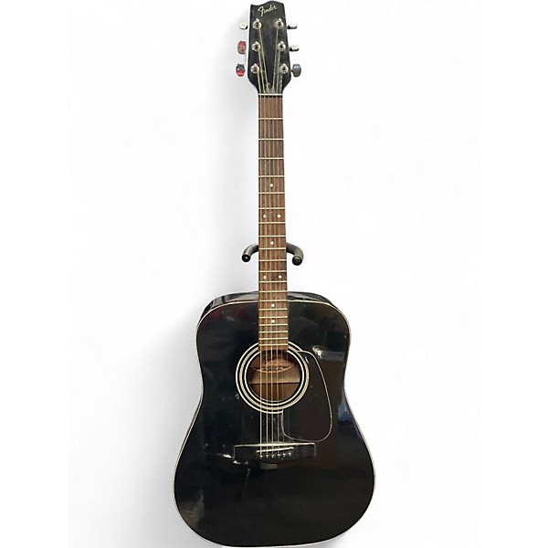 Used Fender Gemini III Black Acoustic Guitar